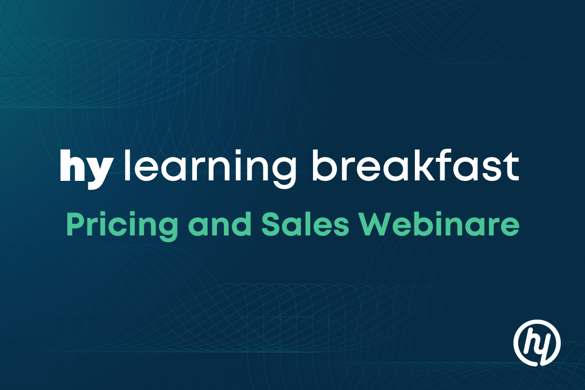 Pricing and Sales Webinare - hy Consulting Group